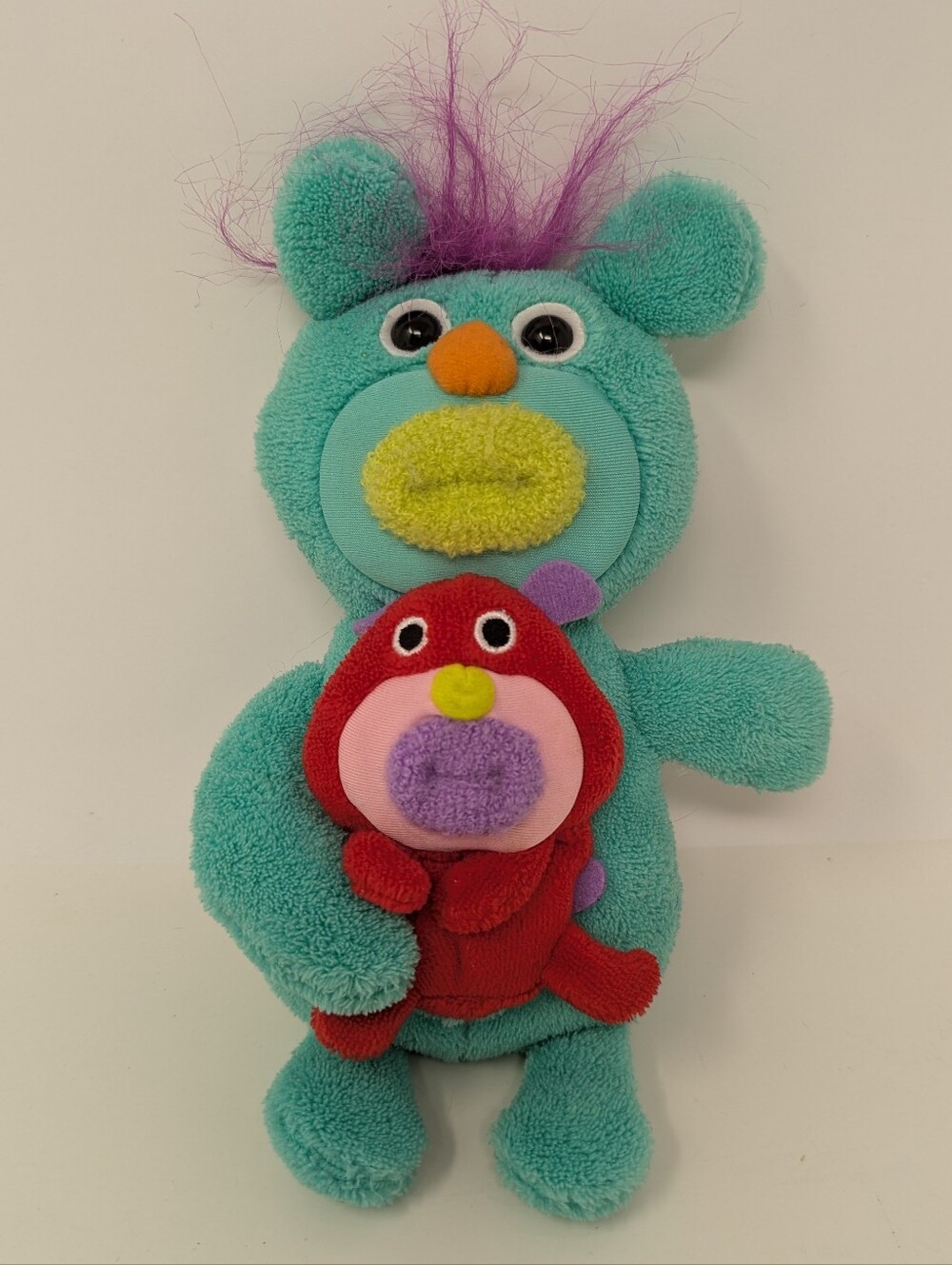Fisher Price Sing A Ma Jigs Mint Green with Red Baby Sings Works